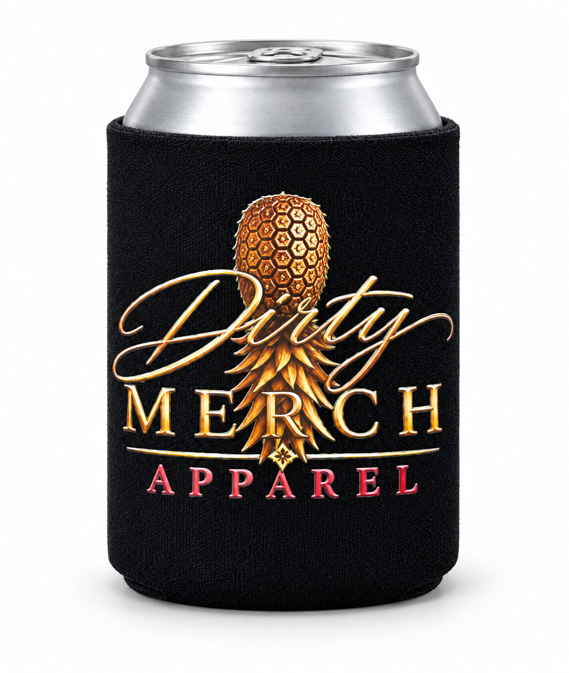 Dirty Merch Apparel Can Cooler